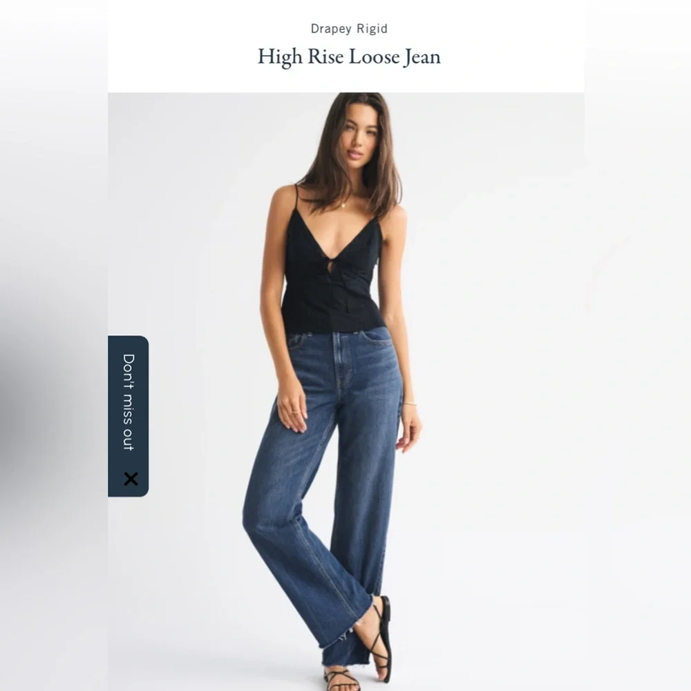 Abercrombie & Fitch The loose high-rise Jean-EUC - Picture 2 of 12